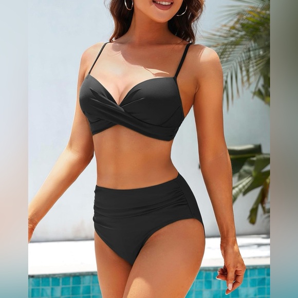 Aqua Eve Other - Aqua Eve Women Underwire Bikini High Waisted Bathing Suit Tummy Control Swimsuit